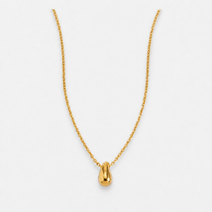 Teardrop Pendant Necklace with Chain