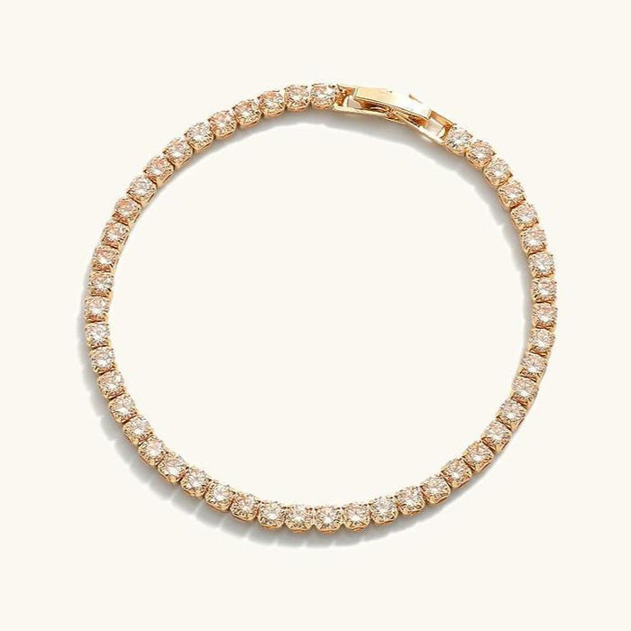 Tennis Bracelet with Diamond Simulants