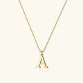 Gold-Tone Letter Initial Pendant Necklace