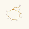 Gold-Plated Astrid Pearl Anklet