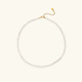Gold-Plated Faux Pearl Choker Necklace