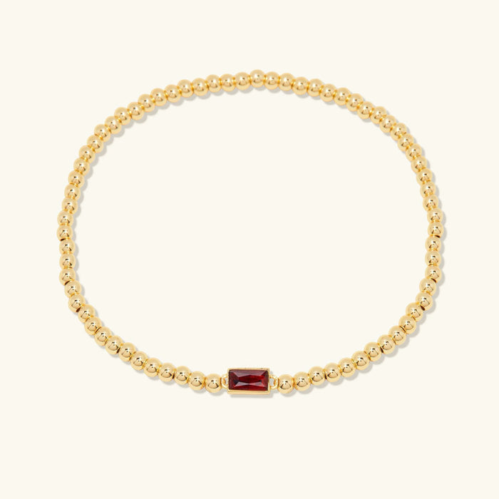 Gold-Plated Celine Birthstone Bracelet