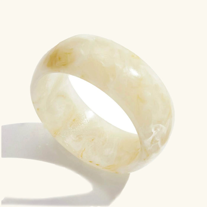 Women's Chunky Acrylic Bangle with Wide Band
