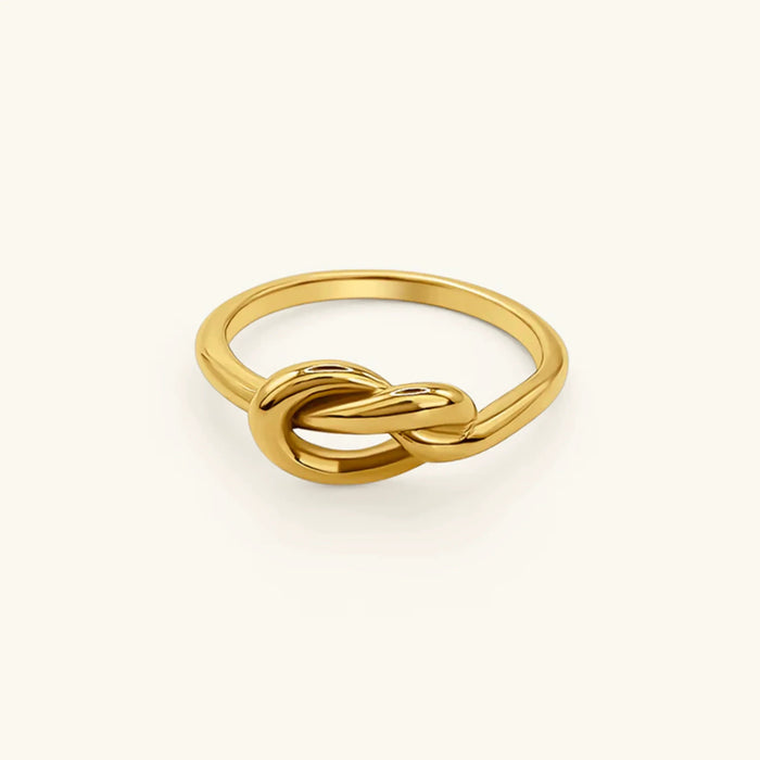 Women's Knot Ring in Stainless Steel with PVD Plating