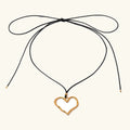 Gold-Plated Heart Pendant Necklace