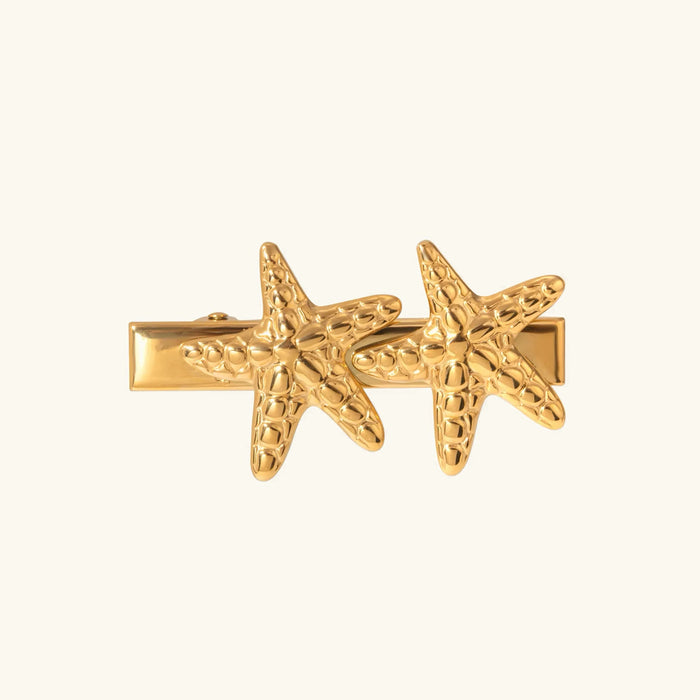 Starfish Hair Clip in Gold-Tone Finish