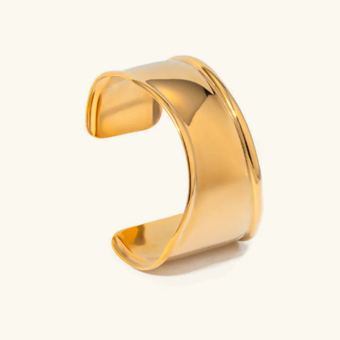Women's Cuff Bangle Open Adjustable Gold-Tone Bracelet