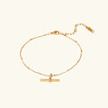 Gold-Plated Anklet with Delicate Chain Elegant and Timeless
