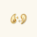 Gold-Plated Teardrop Earrings For Women